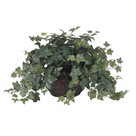 Nearly Natural Puff Ivy with Vase Silk Plant 6635